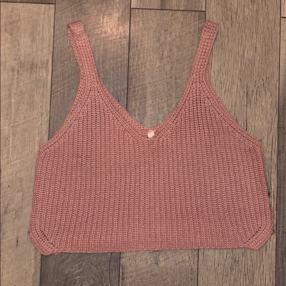 Blush crop top